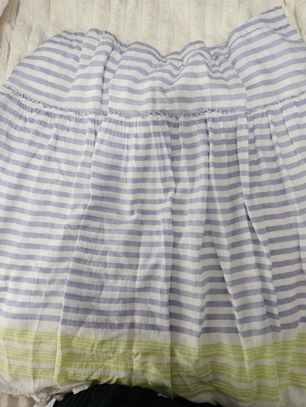 NWOT - Old Navy White W/ Blue/purple & Green/yellow Stripes Maxi Skirt, Size XXL - Picture 2 of 4